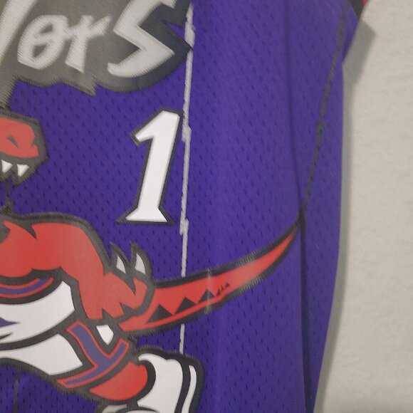 RARE Adidas Tracy McGrady Toronto Raptors HWC Throwback Road Jersey Large L - Picture 5 of 10
